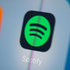 Spotify's logo on a device